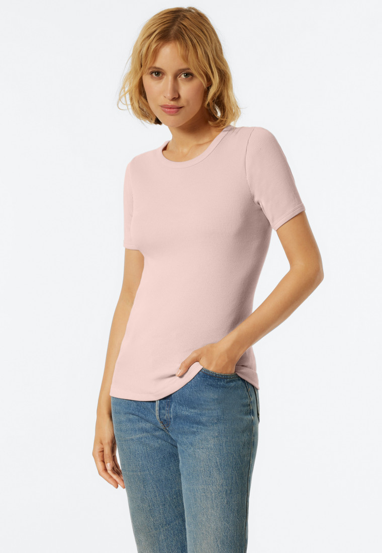 Shirt korte mouwen rosé - Revival Greta