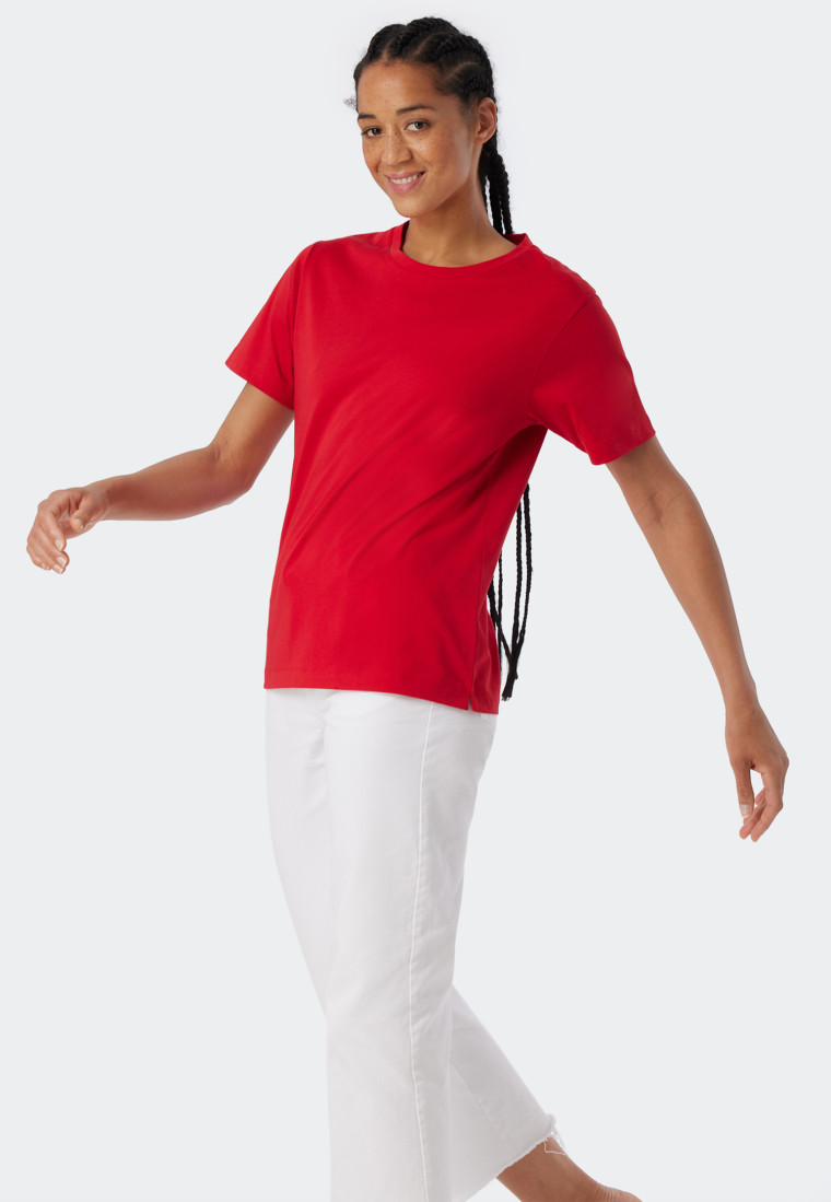 Shirt short-sleeved red - Revival Antonia