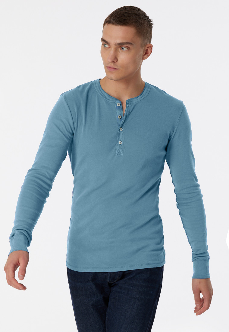 Camicia manica lunga blu-grigio - Revival Karl-Heinz