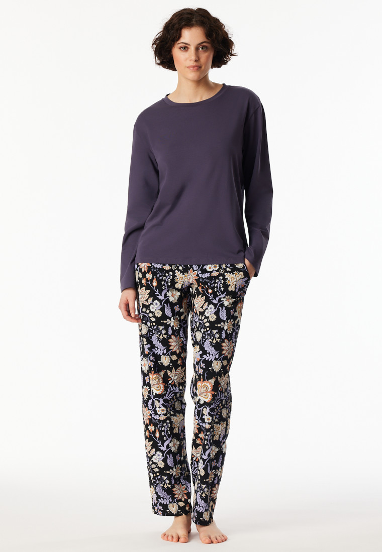 Shirt langarm rundhals indigo - Mix+Relax