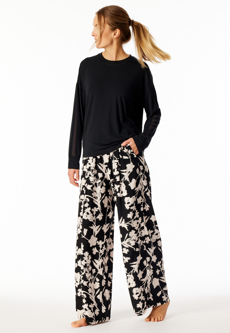 Shirt long-sleeve black - Mix+Relax