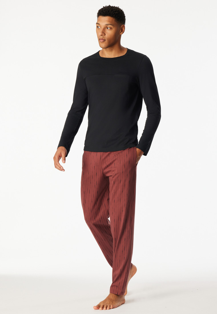 Shirt langarm schwarz - Mix+Relax