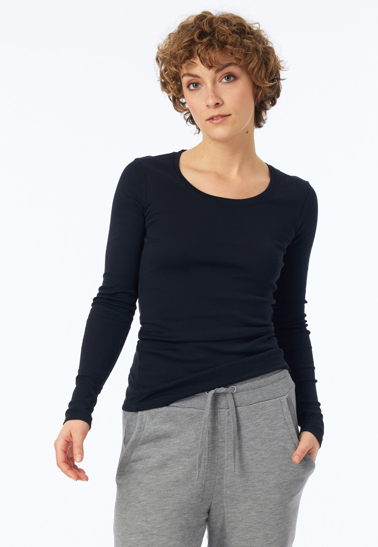 Shirt lange mouwen zwart - Revival Berta