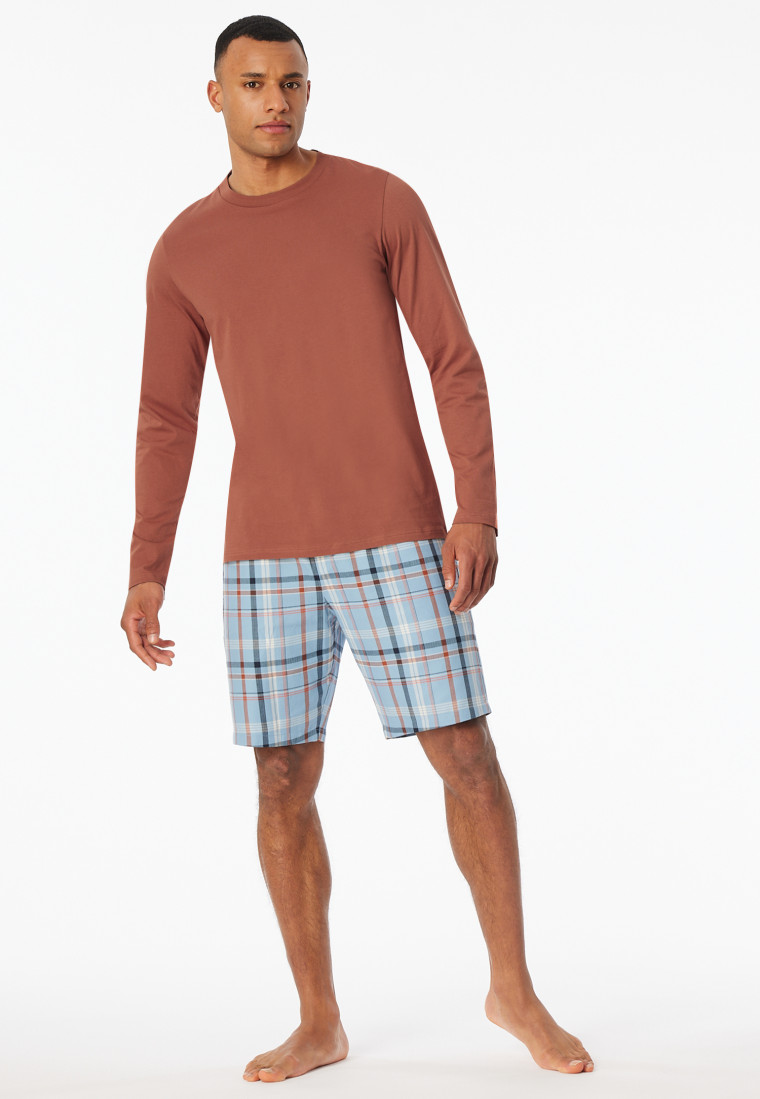 Maglietta manica lunga terracotta - Mix+ Relax