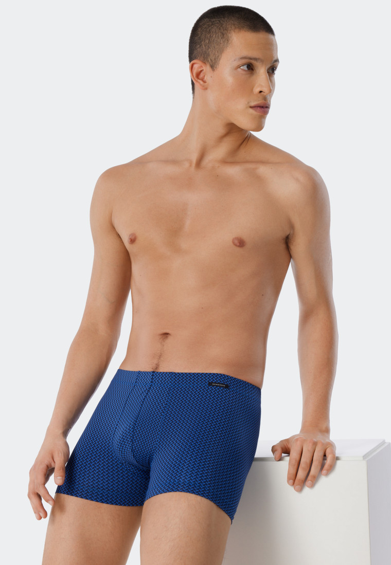 Boxer briefs 2-pack Tactel® solid patterned dark blue/aqua - selected! premium inspiration