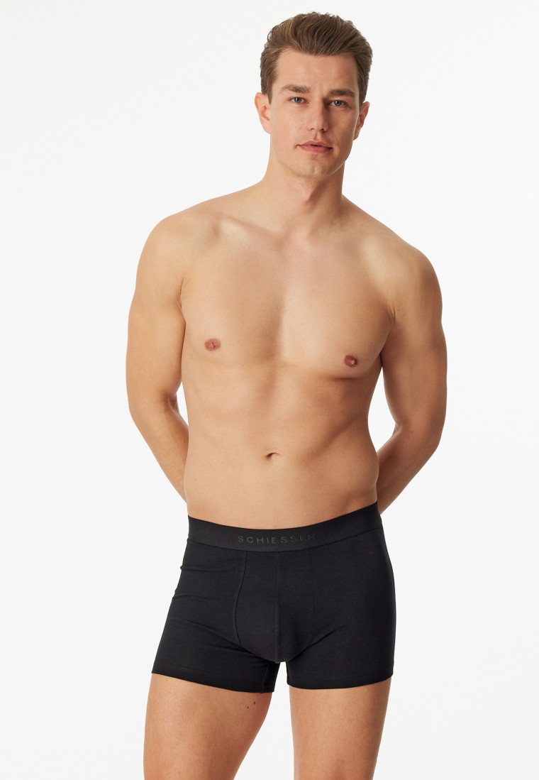 Shorts 3-pack biologisch katoen geweven elastische tailleband effen/patroon, meerkleurig - 95/5