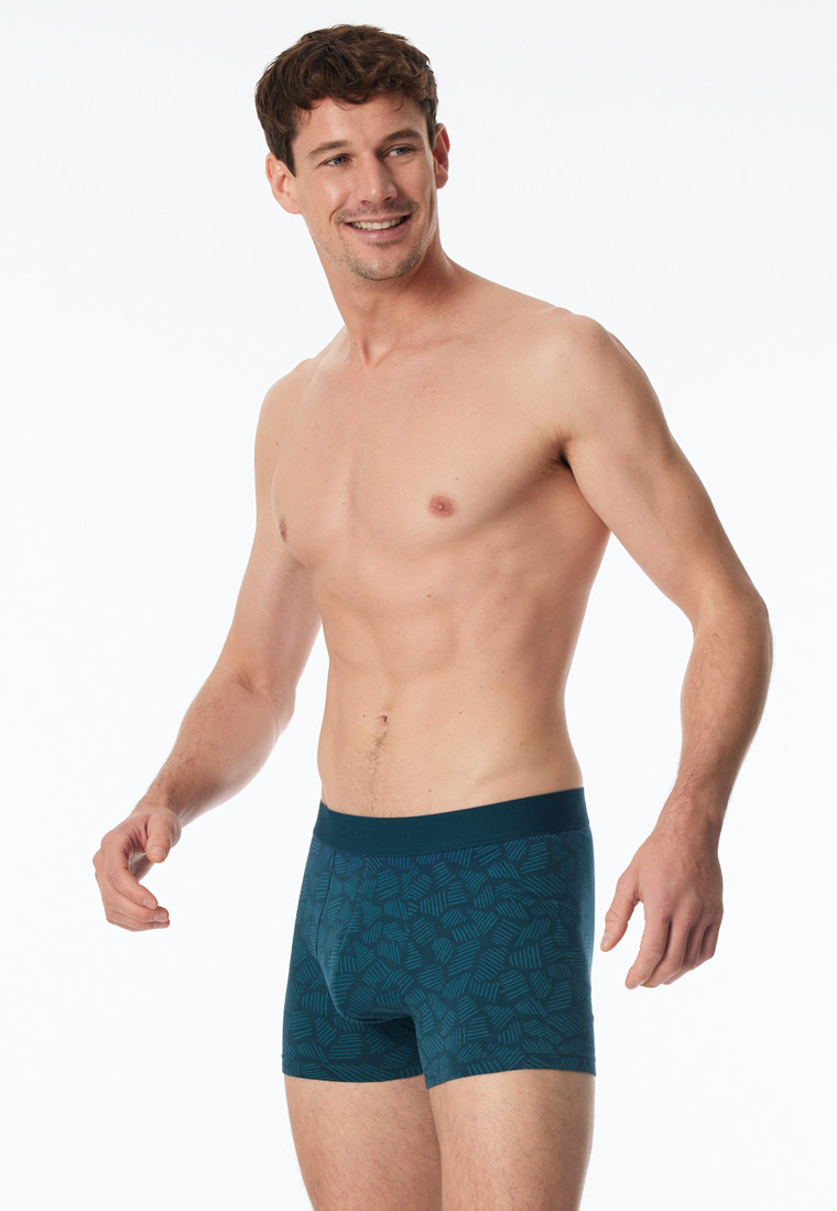 Schiesser Shorts 3er-Pack Organic Cotton Webgummibund uni/gemustert mehrfarbig - 95/5