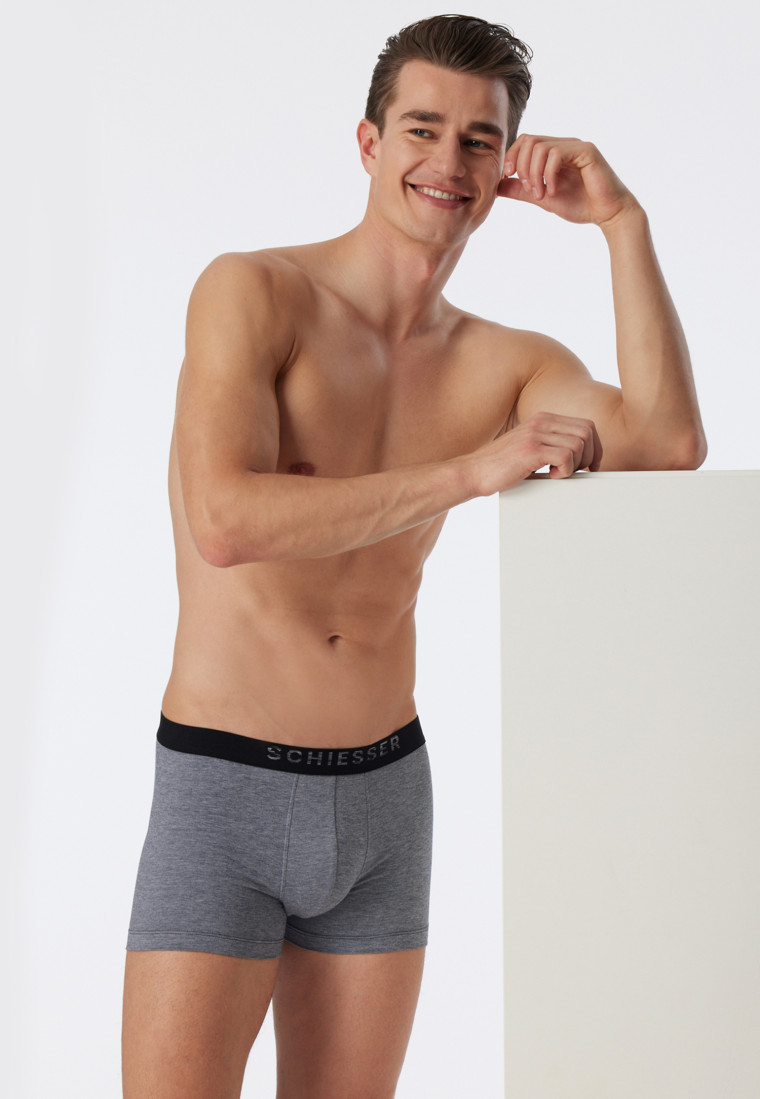 Shorts dunkelblau melange - Piqué