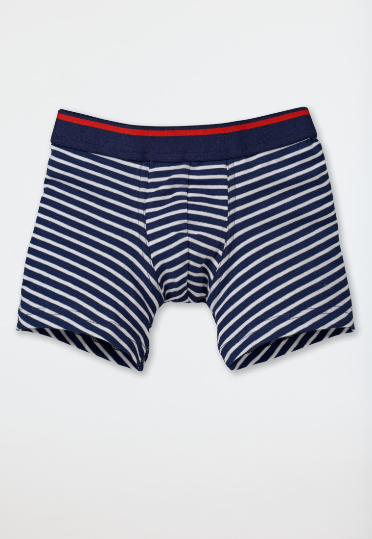 Short donkerblauw-wit met dwarsstrepen - Original Classics - Stripes