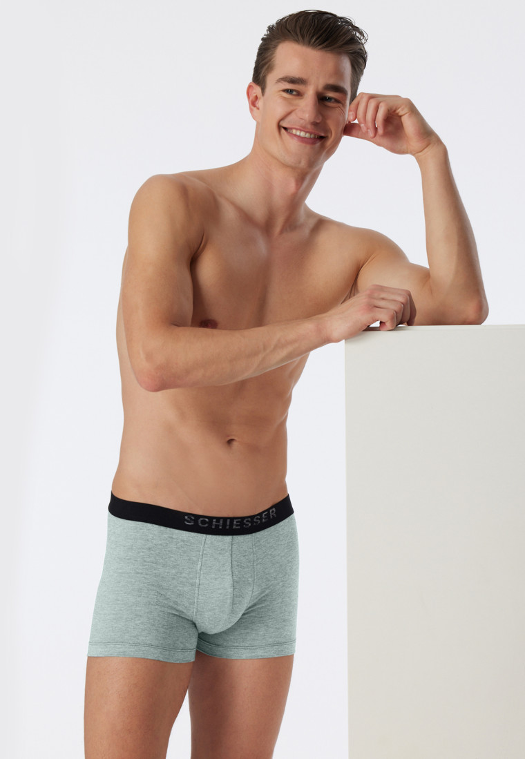 Boxer briefs fine heather jade - Piqué