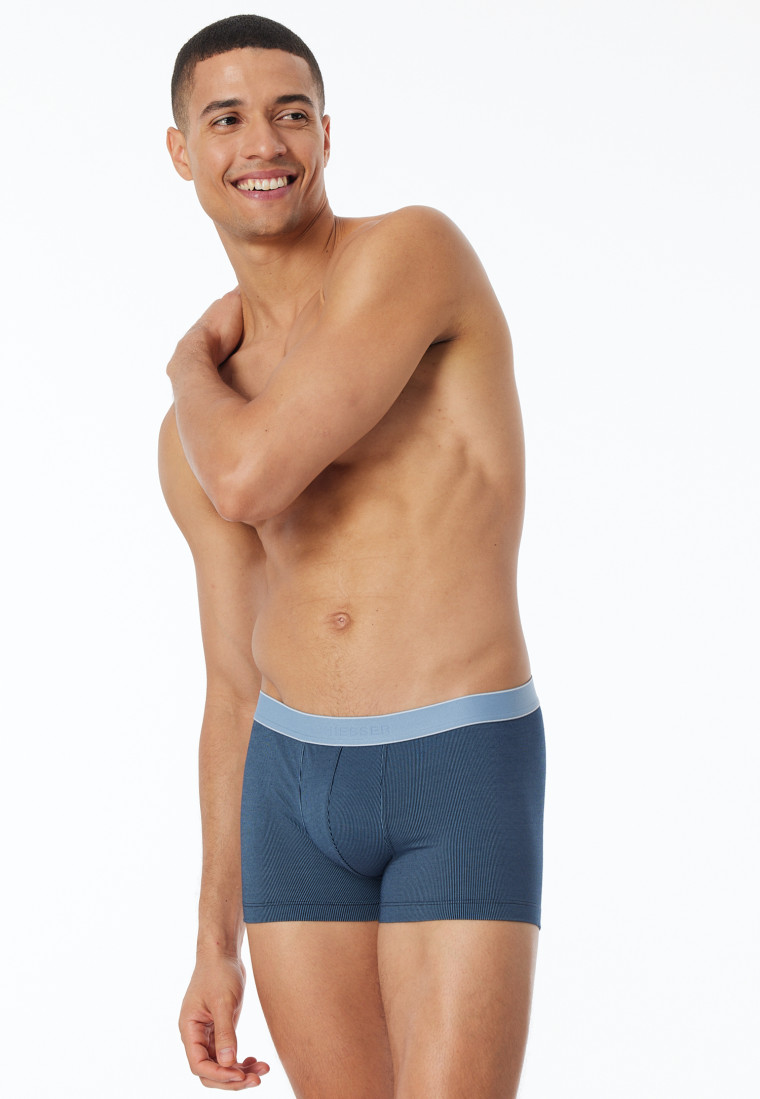 Shorts Modal gestreift blaugrau - Duality Function