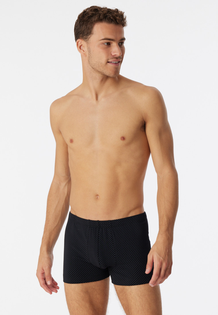 Boxer briefs black patterned - Cotton Casuals