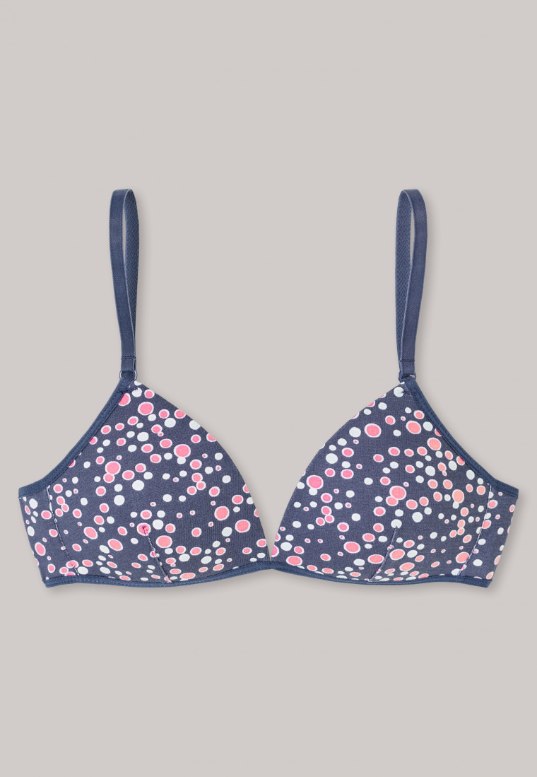 Molded soft bra blue printed - Ocean Waves