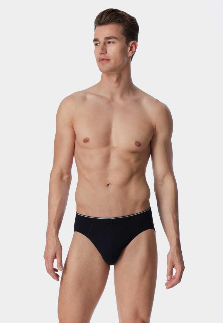 Bikini brief organic cotton black - 95/5