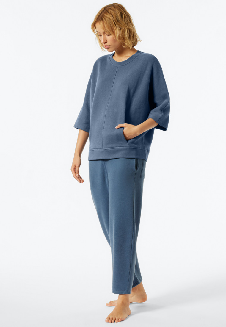 Sweater kurzarm blau - Revival Lena