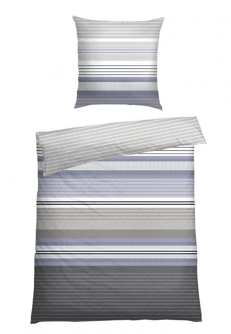Set di biancheria da letto reversibile composto da 2 pezzi, in flanella di cotone, con fantasia multicolore - SCHIESSER Home