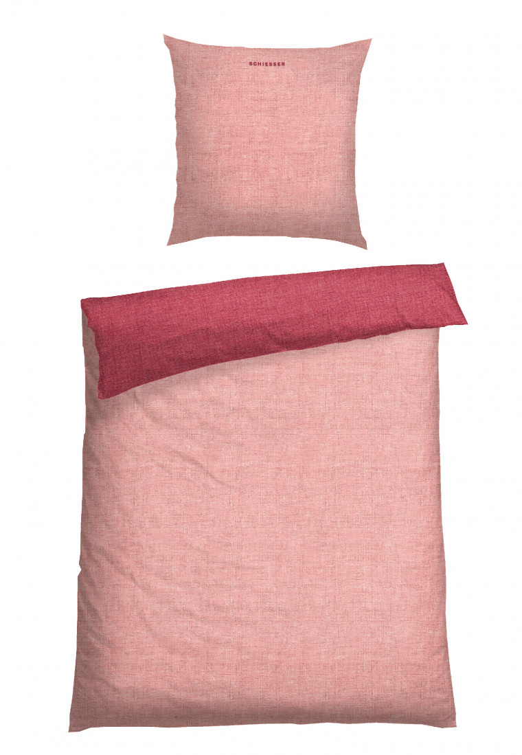 Biancheria da letto reversibile 2 pezzi Renforcé berry - SCHIESSER Home