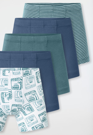 Short set van 5 streepjes meerkleurig - 95/5