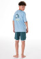 Schlafanzug kurz Waves pacific blue - Teens Nightwear