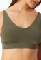 Soutien-gorge souple coussinets amovibles kaki - Classic Seamless