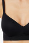 Soft bra with medium support cup black - Unique Micro