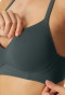 Soft-BH mit Schale und gleitenden Cups dunkelgrün - Unique Micro
