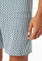 Short pyjamas V-neck chest pocket silver patterned - Comfort Essentials