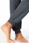 Pyjama lange borstzak donkergrijs patroon - Comfort Essentials