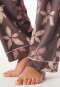 Schlafanzug lang Blumen rosenholz - Comfort Nightwear