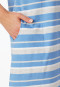 Sleep shirt short sleeve stripes light blue - Casual Essentials