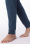 Schlafanzug lang Bündchen Punkte ultra violett - Casual Essentials