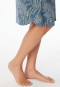 Nachthemd kurzarm Palmenprint atlantikblau - Comfort Nightwear