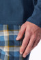 Pigiama lungo con polsini, blu intenso - Casual Essentials