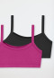 2-pack bustiers pink/black - Fresh Vibe