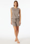 Pantalon court en interlock mercerisé clay - Mix+Relax