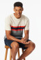 Schlafanzug kurz Ringel hellrot - Casual Nightwear