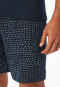 Schlafanzug kurz Knopfleiste graphit - Fine Interlock