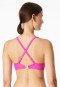 Bikini-Top mit Schale Jersey fuchsia - Aqua