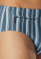Swimming trunks with zipper pocket knitwear recycled stripes atlantic blue - Aqua