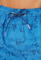 Swim trunks woven fabric recycled sailboats aquarium - Aqua