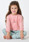 Pigiama lungo con polsini in spugna arcobaleno corallo - Nightwear