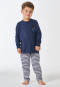 Pigiama lungo a righe blu scuro - Nightwear per bambini