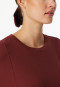 Nachthemd langarm Interlock wärmend burgund - Selected Premium Warming