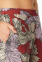 Pyjama long aloe vera fleurs rouge foncé - Selected premium