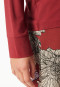 Lange pyjama aloë vera bloemen donkerrood - selected! premium
