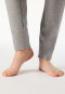 Hose lang Interlock Bündchen grau-meliert - Mix+Relax