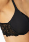 BH mit Schale und Bügel Spitze schwarz - Unique Cotton