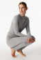 Shirt mit Rolli langarm grau-meliert - Premium Warming