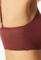 Bustier naadloze uitneembare pads kant wijnrood - Invisible Soft Lace
