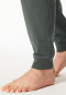 Long pyjamas with dark green cuffs - Modern Nightwear